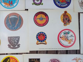 Lote más de 50 pegatinas militares y policiales