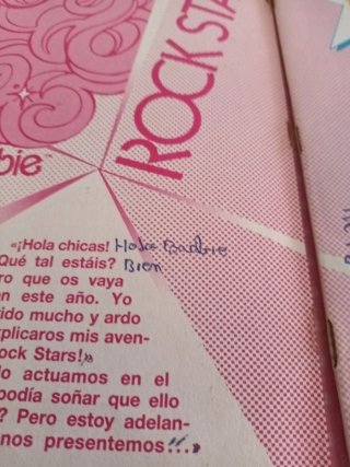 Album Cromos Barbie Rock Stars Panini 1986
