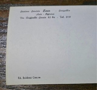 Lotto 4 Cartoline Storiche ESSO Senigallia 1960