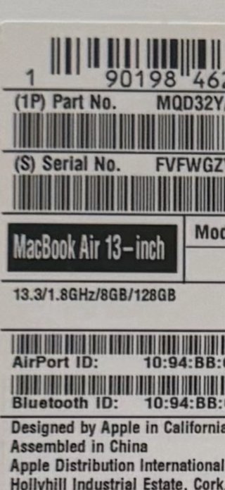 MacBook Air 13 2017 Plata