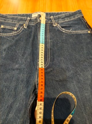 Pantalón vaquero Bershka dos tonos T.38