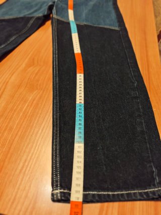 Pantalón vaquero Bershka dos tonos T.38