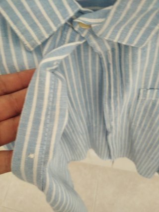Camisa niño Zara Talla 10 Rayas Azul
