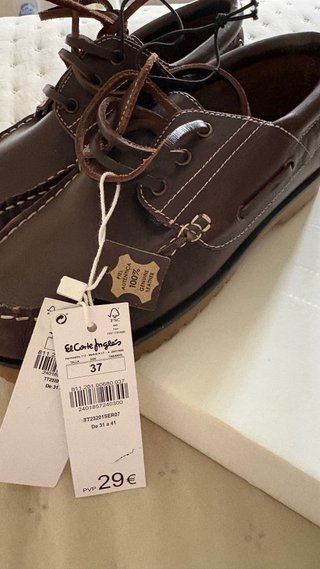 Náuticos El Corte Inglés Marrones Talla 37