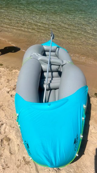 Kayak Hinchable Biplaza TR 6.0 + accesorios