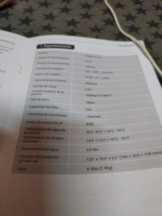 Limpiafondos Talosbo S1 Pro