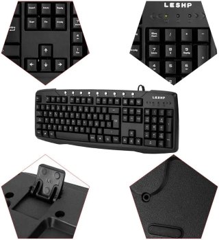 Teclado USB para PC LESHP