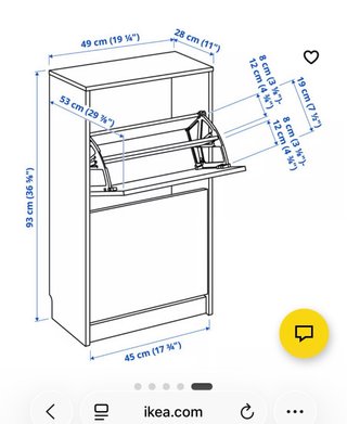 2 Zapateros Ikea Madera Blanco