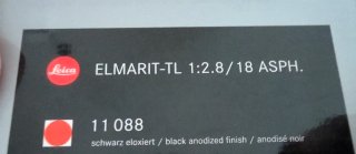 Leica Elmarit-TL 18mm f/2.8 ASPH Negro