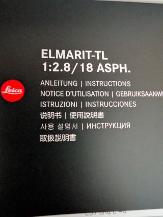 Leica Elmarit-TL 18mm f/2.8 ASPH Negro
