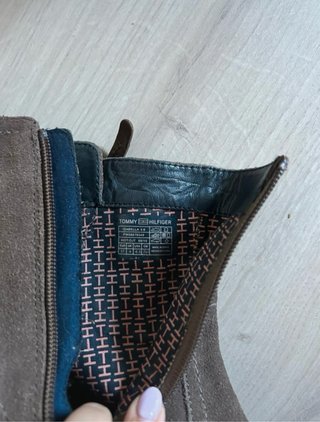 Botines Tacón Cuero Marrón