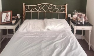 Cabecero 1.35m Metal Beige