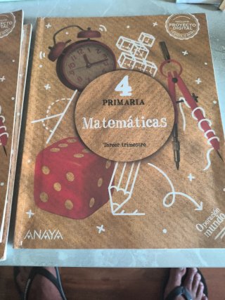 Libros matemáticas cuarto de primaria