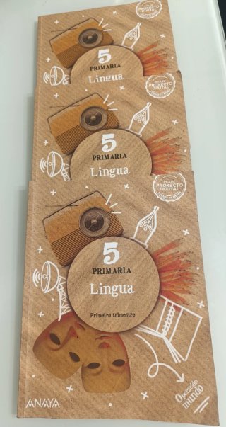 Libros Lingua 5° primaria Anaya