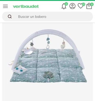 Alfombra juego Vertbaudet gasa algodón