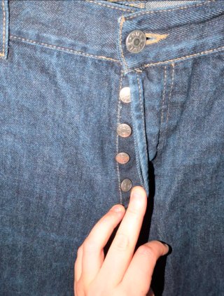 Vaqueros Hombre Talla L Azul Oscuro