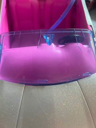Coche Barbie Rosa y Plateado