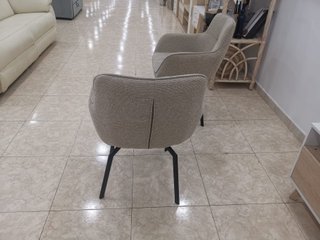 Sillas giratorias beige (2 unidades)