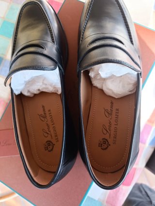 Scarpe Loro Piana Nere Pelle