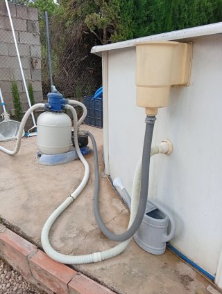 Piscina desmontable metal y plástico