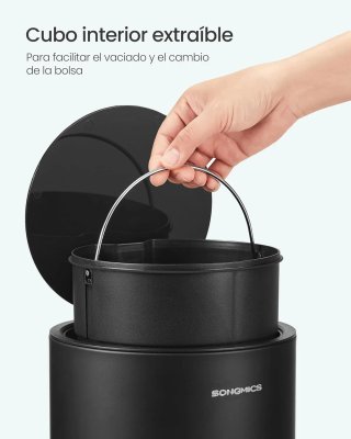SONGMCIS Cubo de Basura para Cosméticos, 6 L