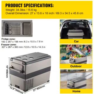 Nevera Portátil 12V Compresor 45L A Estrenar