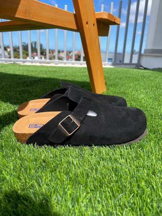 Birkenstock Boston camurça preta tam 42