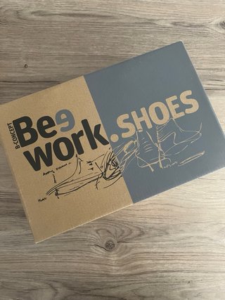 Zapatos de seguridad Be9 work.SHOES negros/rojos