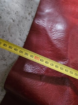 Ritagli pelle bordeaux 186 cm x 133 cm