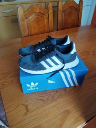 Adidas Run 60s Talla 42 Azul/Blanco