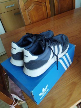 Adidas Run 60s Talla 42 Azul/Blanco