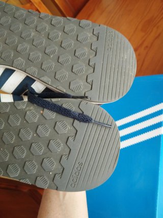 Adidas Run 60s Talla 42 Azul/Blanco