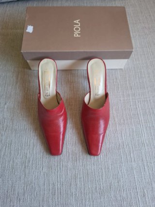Zapatos de tacón Pola rojos talla 37