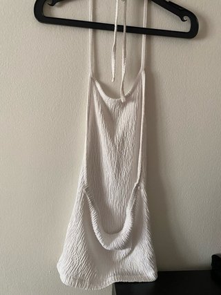 Top blanco halter