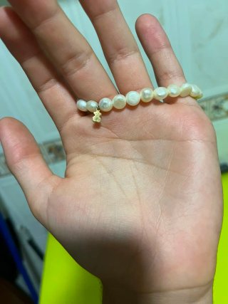 Pulsera Tous Perlas y Oso Dorado