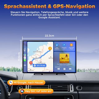 Radio Portátil CarPlay/Android Auto 9