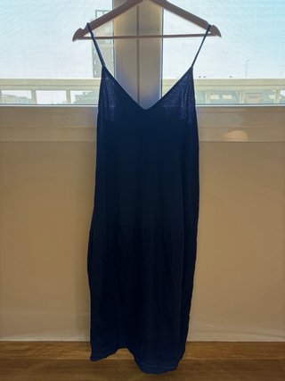 Vestido largo azul ZARA