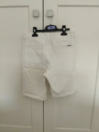 Pantalón corto blanco Zara T. 11-12
