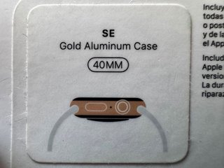 Apple Watch SE 40mm Oro Rosa Caja Completa