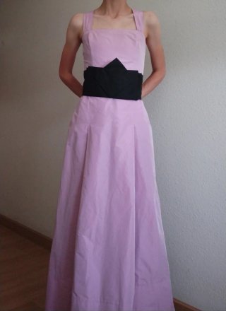 Vestido lila ceremonia S