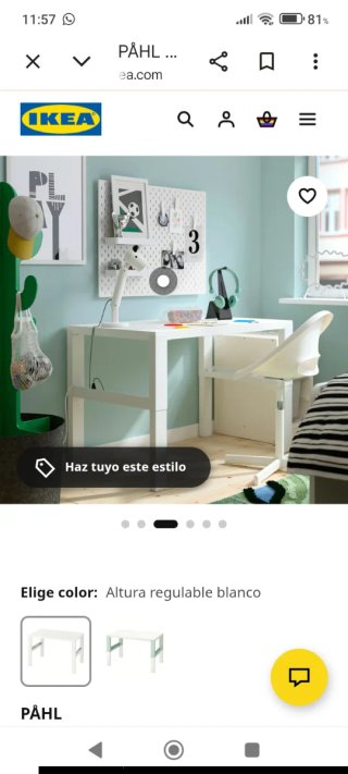 Escritorio Infantil Ikea Pahl Regulable