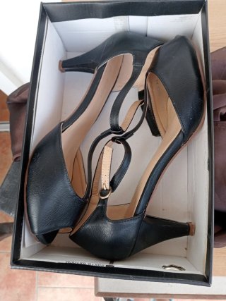 Zapatos de tacón negros para mujer T.41