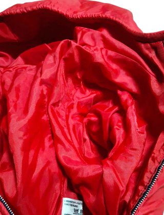 Tuta neve waterproof outdoor rossa cappuccio 2 A