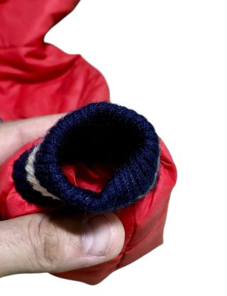 Tuta neve waterproof outdoor rossa cappuccio 2 A