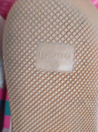 Zapatillas Gucci Mujer Talla 37 Beige/Rosa, Verde
