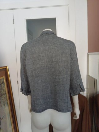 Blusa Lino Paz Torras Gris en perfecto estado