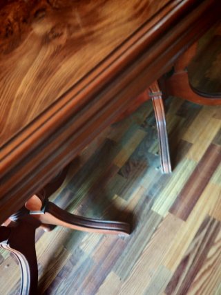 Mesa extensible de madera