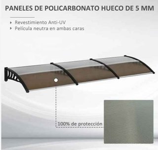 Tejadillo de Protección 303x96x27 cm