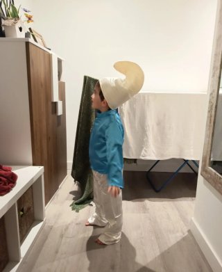 Disfraz Pitufo Niño Talla 3/4 años