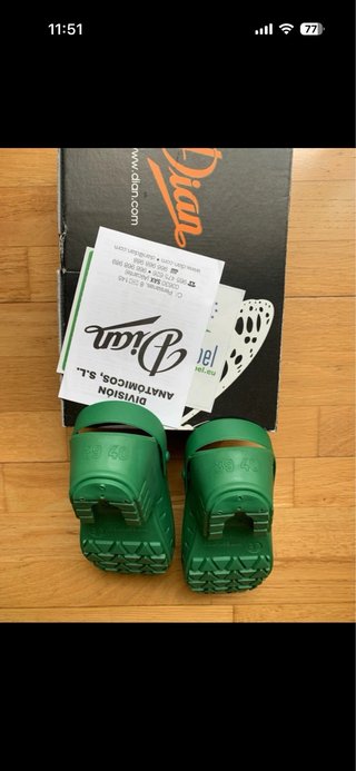 Zuecos Dian Unisex Verdes
